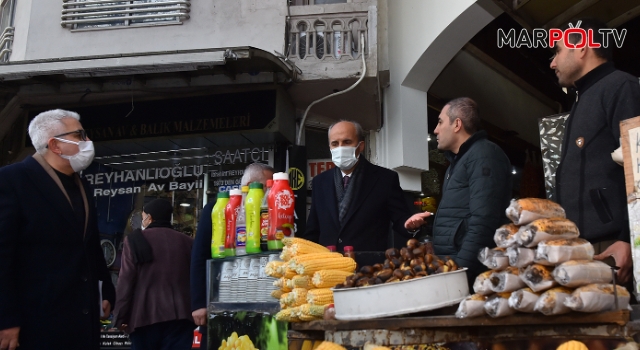 BAŞKAN OKAY, KAPALI ÇARŞI ESNAFIYLA BİR ARAYA GELDİ