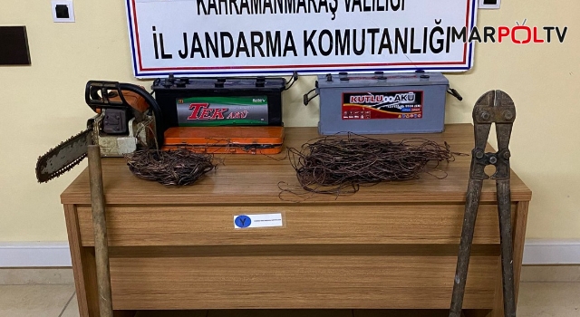 Kahramanmaraş’ta akü hırsızları yakalandı