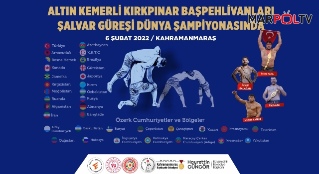 Şalvar Güreşi Dünya Şampiyonası Kahramanmaraş’ta