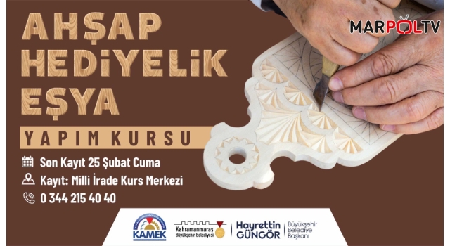 Ahşap Hediyelik Eşya Yapım Kursu Başlıyor