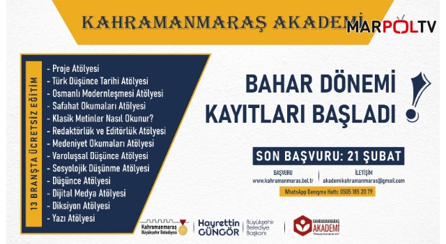 Akademi’de Başvuru Süresi Uzatıldı