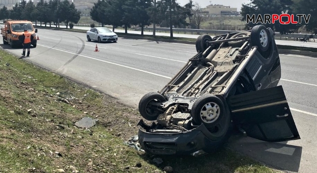 Kahramanmaraş’ta hafif ticari araç takla attı: 5 yaralı