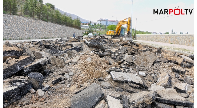 Büyükşehir, Elbistan Pınarbaşı Caddesi’ni Yeniliyor