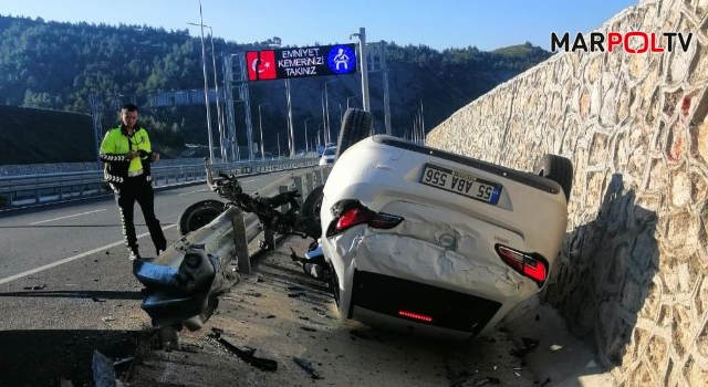 Kahramanmaraş’ta otomobil takla attı: 3 yaralı