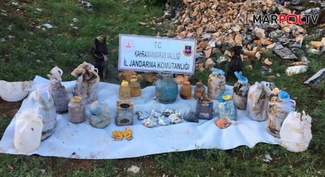Kahramanmaraş’ta PKK’ya ait depo bulundu