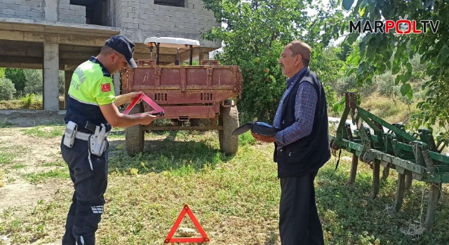 Jandarma ekipleri, traktör kazaları konusunda vatandaşları bilgilendirdi!