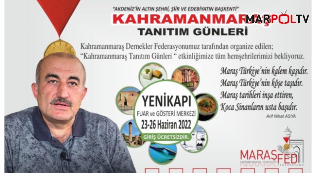 Kahramanmaraş’ın Kültürel Mirasları İstanbul’da Tanıtılacak