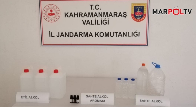 Kahramanmaraş’ta sahte alkol yapan şahıs yakalandı!