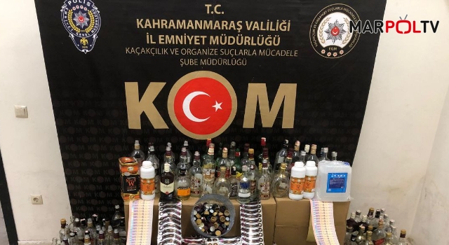 Kahramanmaraş'ta sahte içki operasyonu