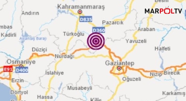 Pazarcık’ta 3.5 şiddetinde deprem