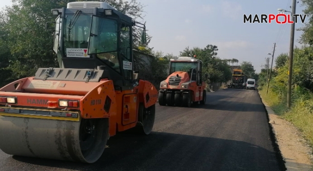 Andırın ilçesinde grup yolları asfaltlanıyor