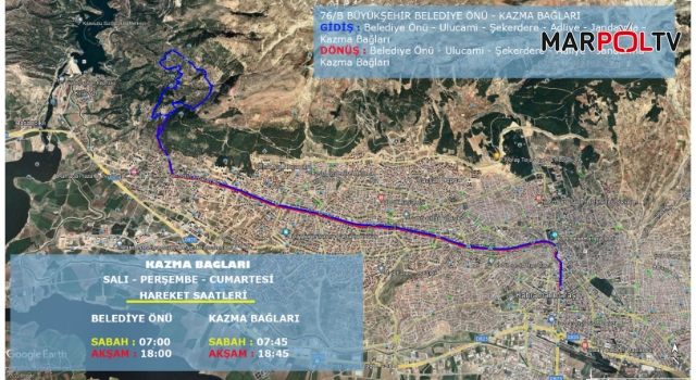 Gafarlı ve Kazma Bağları’na Yeni Ulaşım Hattı