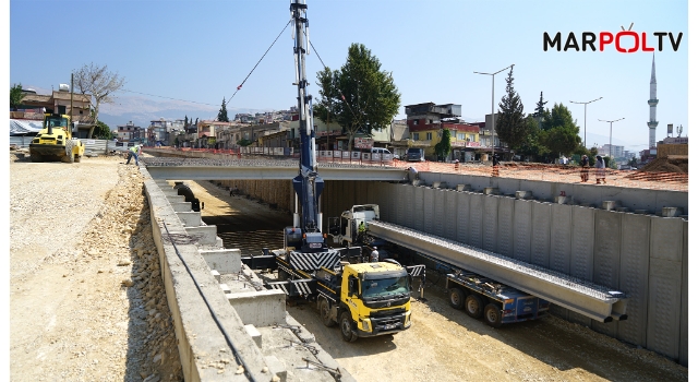 Tevfik Kadıoğlu’nda Köprü Kiriş Montajı da Başladı