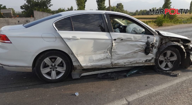 Kahramanmaraş’ta iki otomobil çarpıştı: 1 yaralı