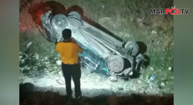 Kahramanmaraş’ta otomobil takla attı: 2 yaralı