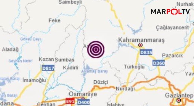 Andırın’da 3.8 şiddetinde deprem