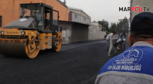 Dulkadiroğlu Belediyesi'nden Karaziyaret Mahallesine Asfalt Çalışması