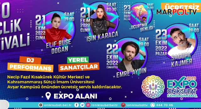 EXPO 2023 Gençlik Festivali, Işın Karaca ve Elif Buse Doğan konserleriyle başlıyor