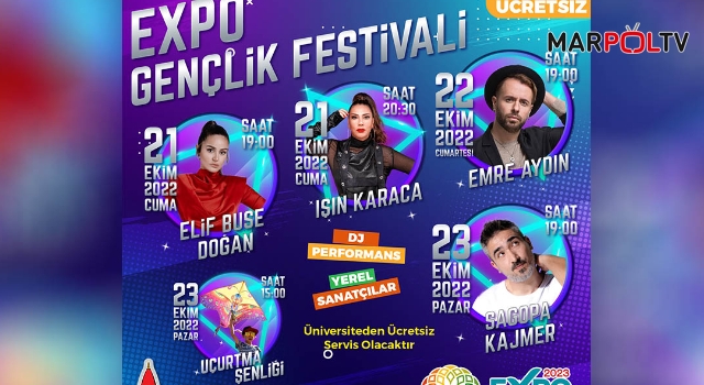 Kahramanmaraş, EXPO 2023 Gençlik Festivali ile konsere doyacak