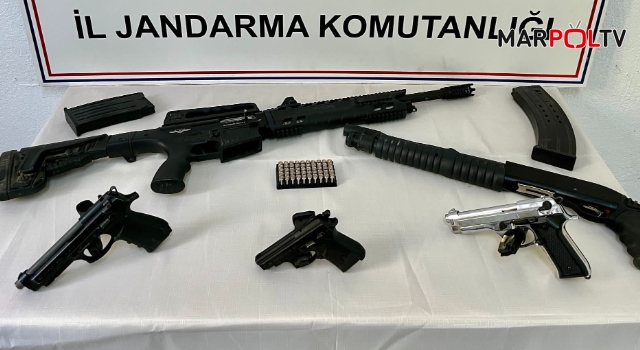 Kahramanmaraş'ta jandarma ekipleri magandaları silahlarıyla yakaladı