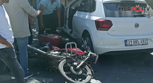 Kahramanmaraş’ta motosiklet ile otomobil çarpıştı: 1 yaralı