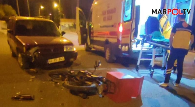 Kahramanmaraş’ta otomobil ile motosiklet çarpıştı: 1 yaralı