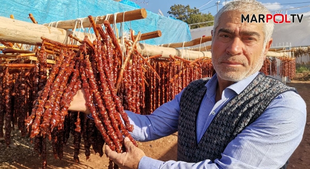 Kahramanmaraş’ta pekmez ve un sucuğu sezonu başladı