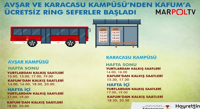Kampüsten Kitap Fuarına Ücretsiz Ring Seferleri Başladı