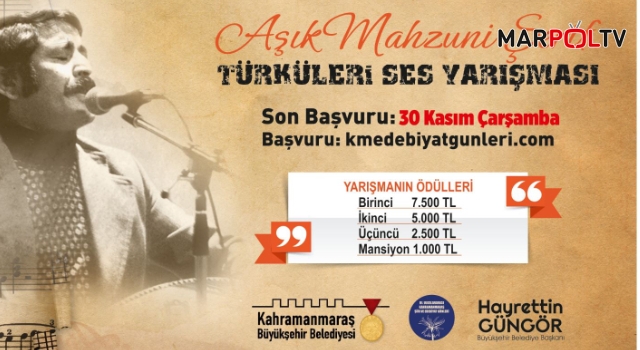 Aşık Mahzuni Şerif Türküleri Ses Yarışması’nda Başvuru Süresi Uzatıldı