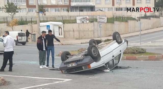 Kahramanmaraş’ta trafik kazasında otomobil takla attı: 3 yaralı