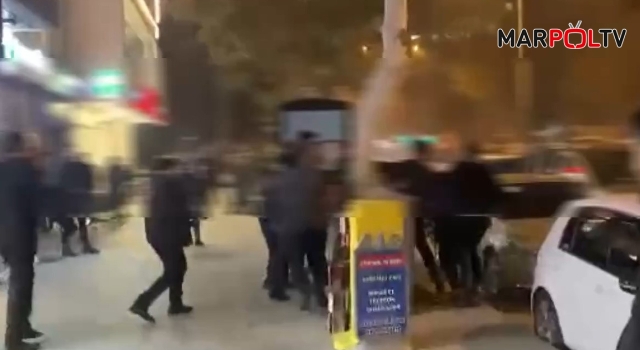 Kahramanmaraş kent merkezinde kavga kamerada
