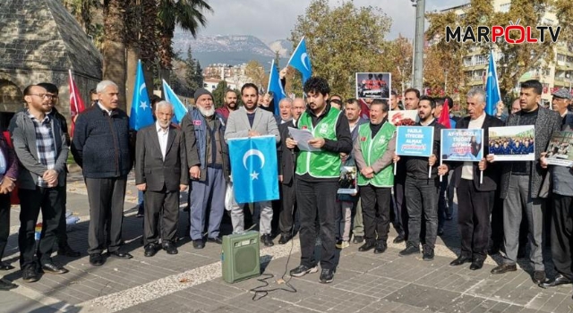 Kahramanmaraş’ta STK’lar Çin’in Doğu Türkistan’a zulmünü protesto etti