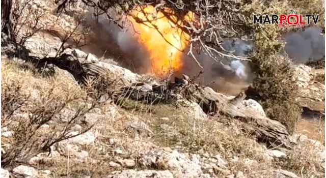 Kahramanmaraş'ta PKK’nın bomba deposu imha edildi