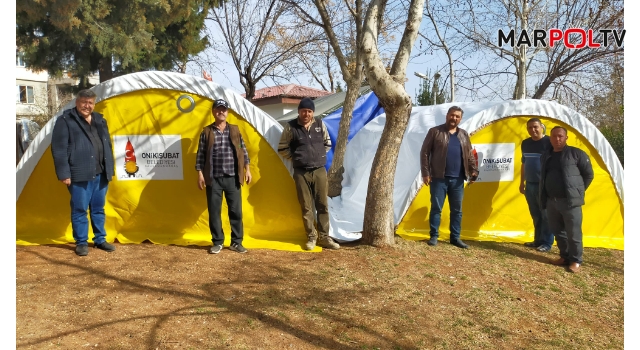 Onikişubat Belediyesi’nden depremzede 1000 aileye çadır desteği