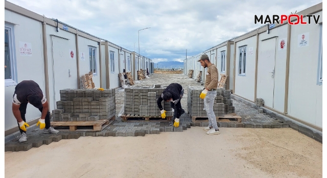 Büyükşehir, Göksun Konteyner Kent’te İmalatlarını Sürdürüyor