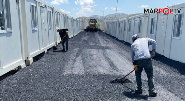 Büyükşehir, Nurhak Konteyner Kent’te Alt ve Üstyapı İmalatını Sürdürüyor