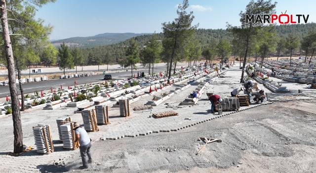 Büyükşehir, Kapıçam Mezarlığı’nda Çevre Düzenlemesini Sürdürüyor