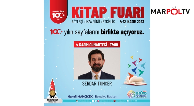 EXPO 2023 Kitap Fuarı’nın ilk konuğu Serdar Tuncer