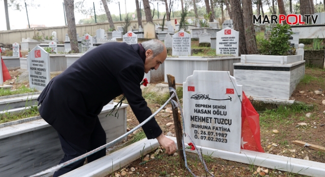 BAŞKAN OKAY, HAYATINI KAYBEDEN PERSONELİ MEZARI BAŞINDA ANDI