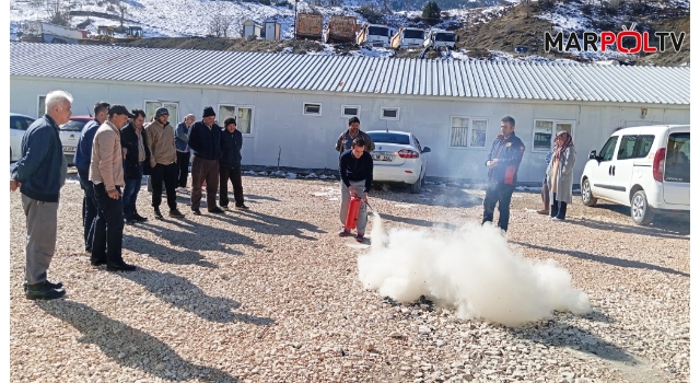 Büyükşehir İtfaiyesinden Çağlayancerit’te Yangına Müdahale Eğitimi