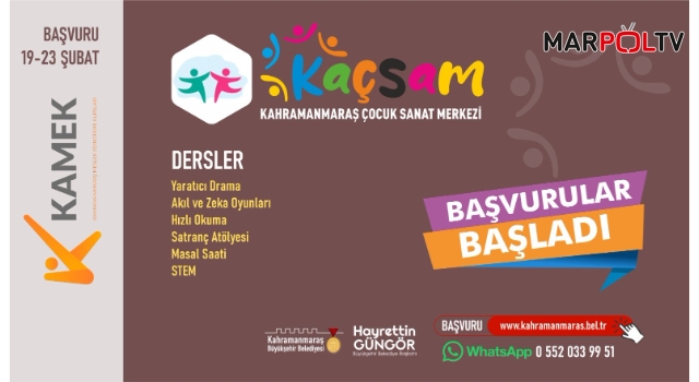 Büyükşehir’in Çocuk Sanat Merkezi’nde Yeni Dönem Başvuruları Başladı!