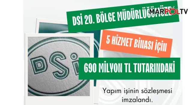 KİRİŞCİ, "KAHRAMANMARAŞ'A 690 MİLYON TL'LİK 5 HİZMET BİNASI'NIN PROJESİ İMZALANDI"