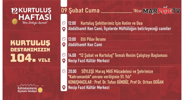Kurtuluş’un 104. Yılında Çeşitli Etkinlikler Düzenlenecek