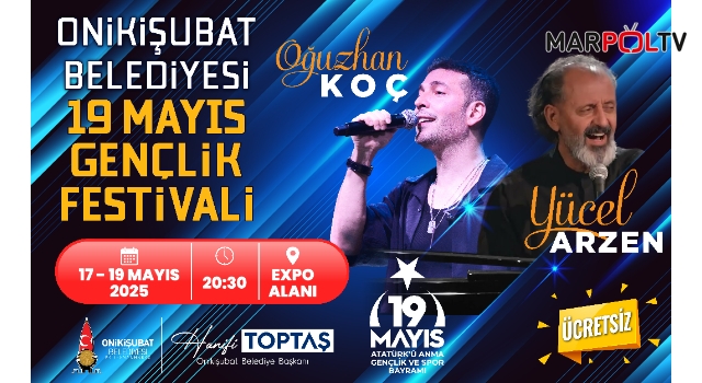Onikişubat Gençlik Festivali, Oğuzhan Koç konseriyle başlıyor!