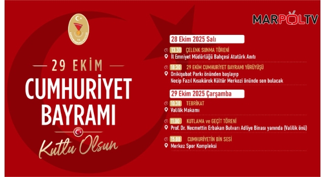 Cumhuriyetin 102. Yılı Çeşitli Etkinliklerle Kutlanacak