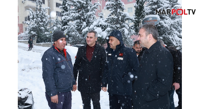 BAŞKAN TOPTAŞ, KARLA MÜCADELE ÇALIŞMALARINI SAHADA İNCELEDİ