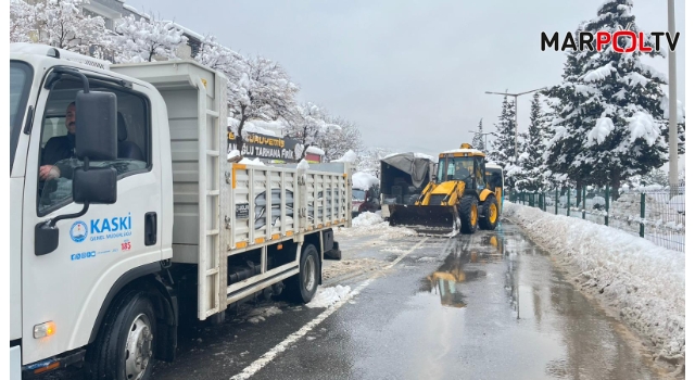 KASKİ’den Karla Mücadeleye Güçlü Destek
