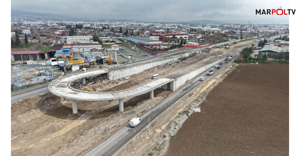 Çevre Yolu’nda Ulaşımı Rahatlatacak Kavşak Hızla Yükseliyor