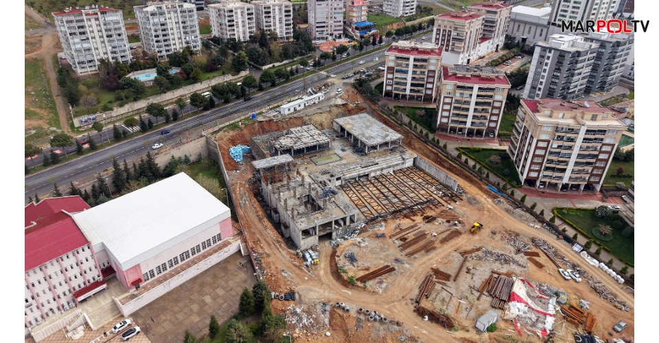 Kahramanmaraş’ın Yeni Nesil Gençlik ve Spor Kompleksi Hızla Yükseliyor
