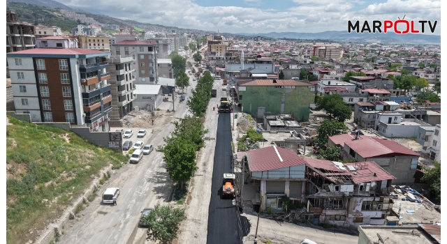 Büyükşehir, Dulkadiroğlu’nda Şeyh Şamil ve Vezir Hoca Bulvarlarını Sıcak Asfaltla Buluşturuyor